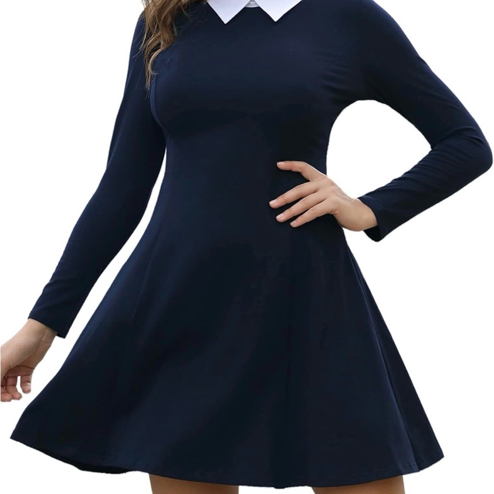 Zaberry Black Wednesday Midi Dress | Long Sleeve-Small